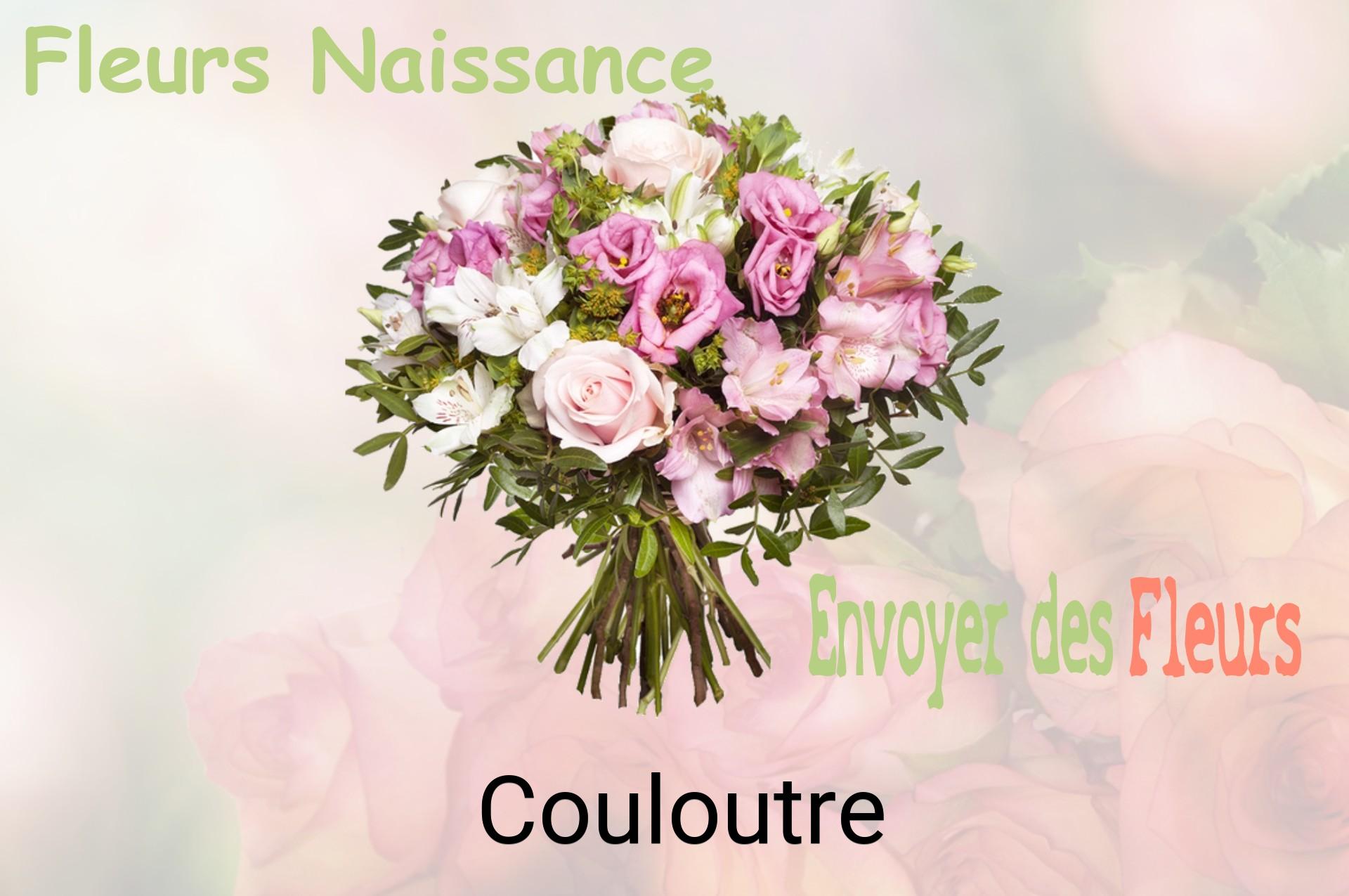 Bouquet de fleurs de naissance livré à Couloutre